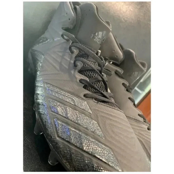 Adidas Freak X Carbon Mid Men's Football Cleats Triple Black Size 17 -NEW NO BOX - Picture 8 of 14